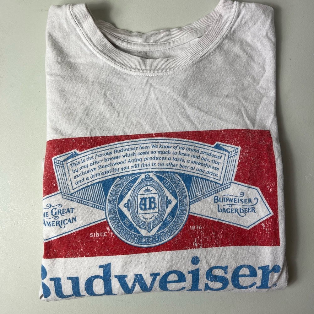 Oversized budweiser tee